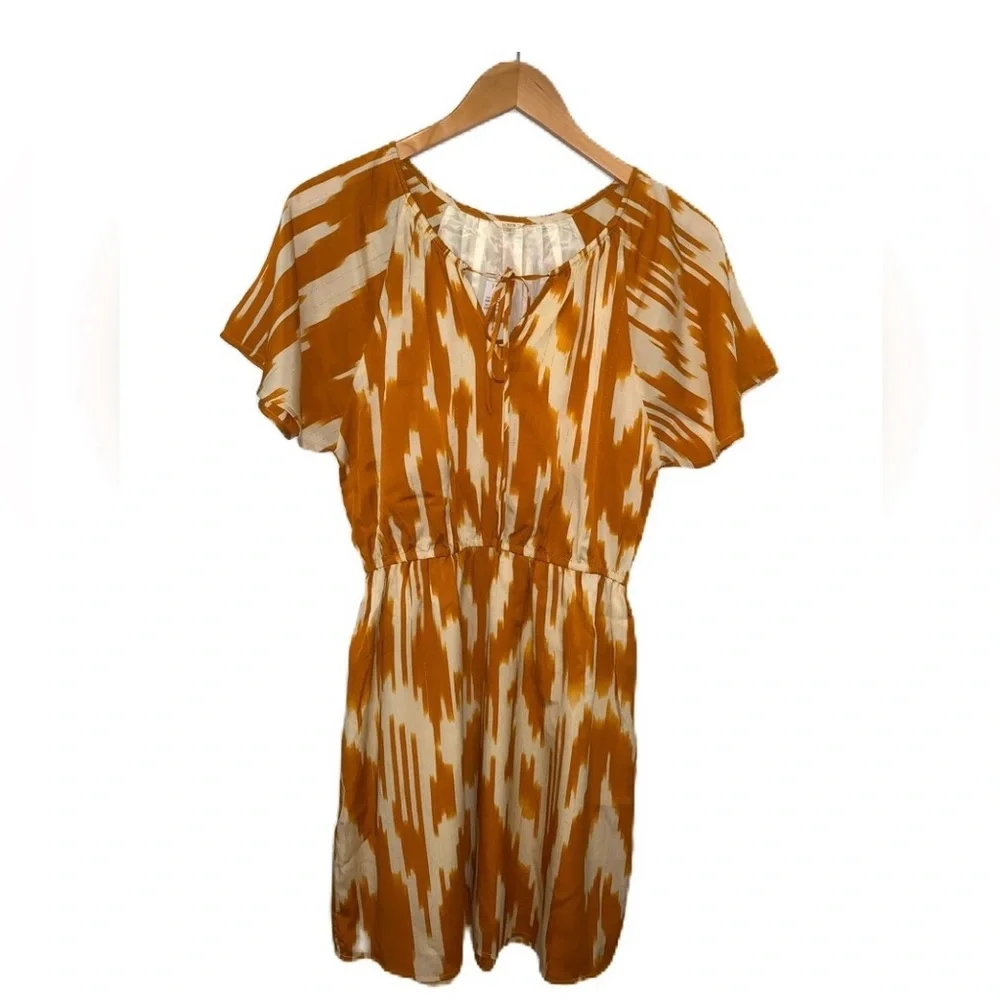 J.Crew Ikat Print Silk Dress Size 14 NWT